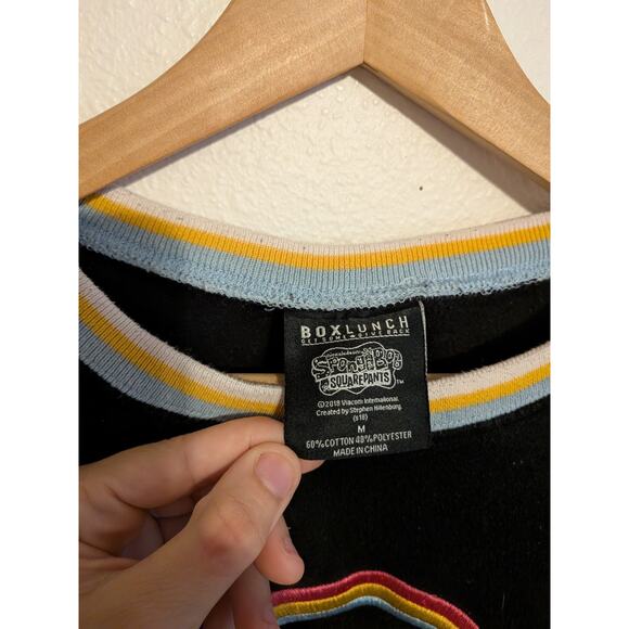 box lunch rainbow spongebob sweater size M cotton blend - Picture 3 of 5
